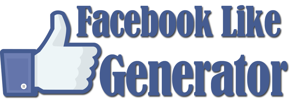 thumb up image with "Facebook Like Generator"