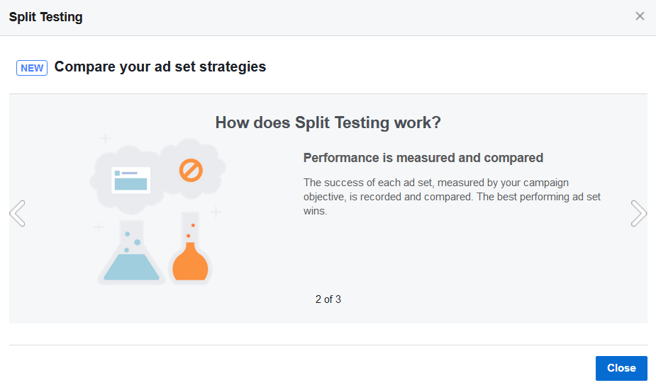 screen print explaining split testing, image 2 of 3