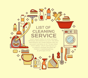 example of a flyer you could use to list your cleaning services on