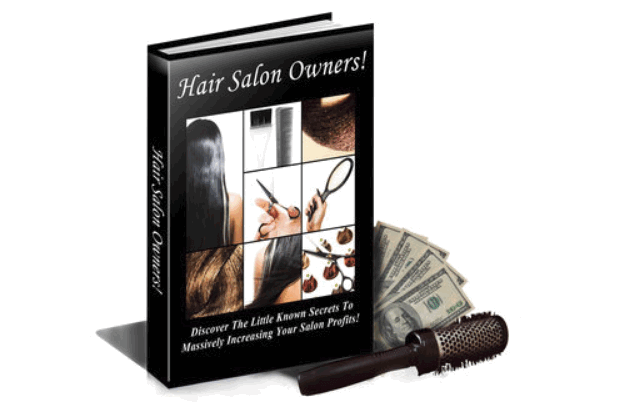 a picture of a book titled "Hair Salon Owners!"