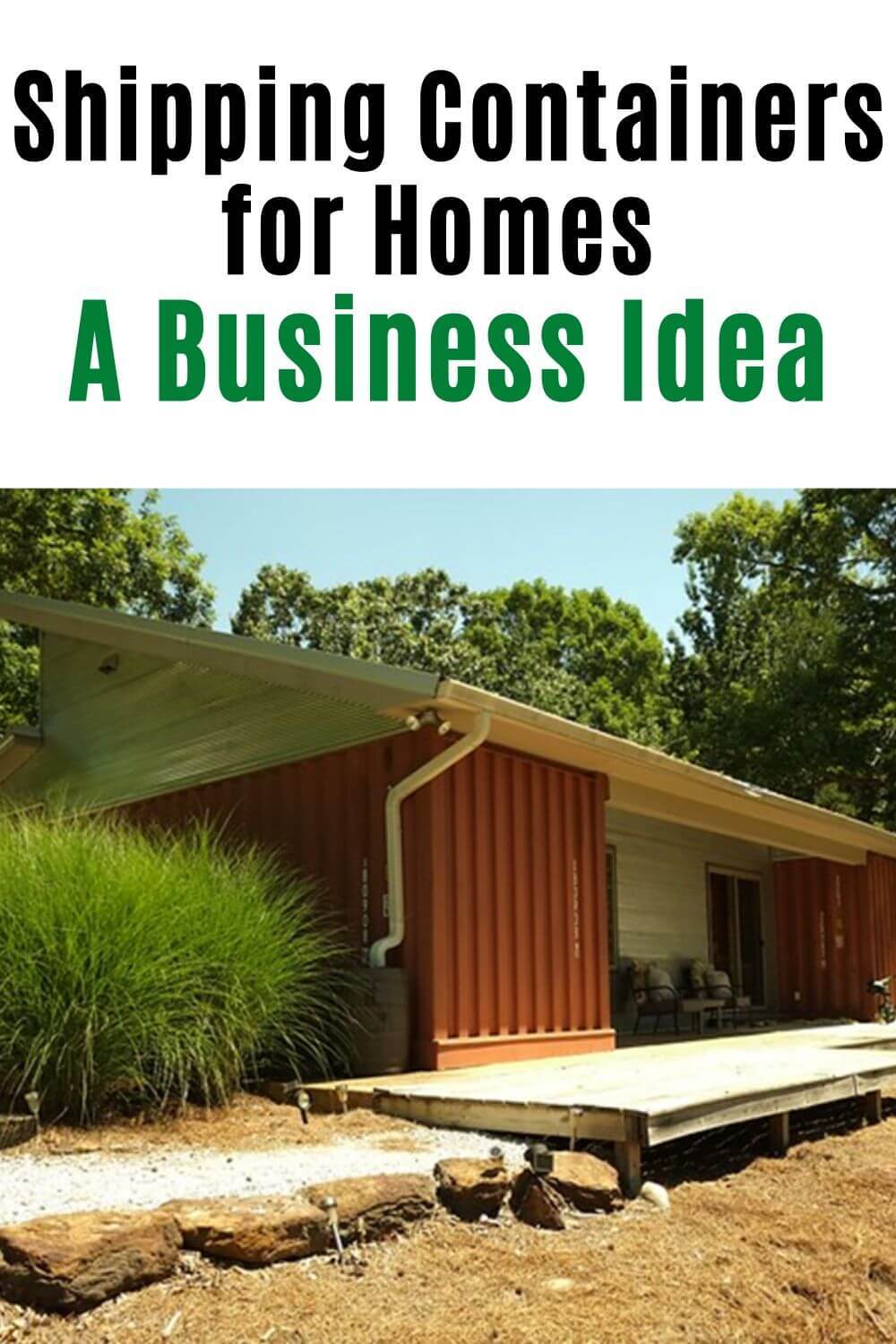 shopping containers for homes - a business idea