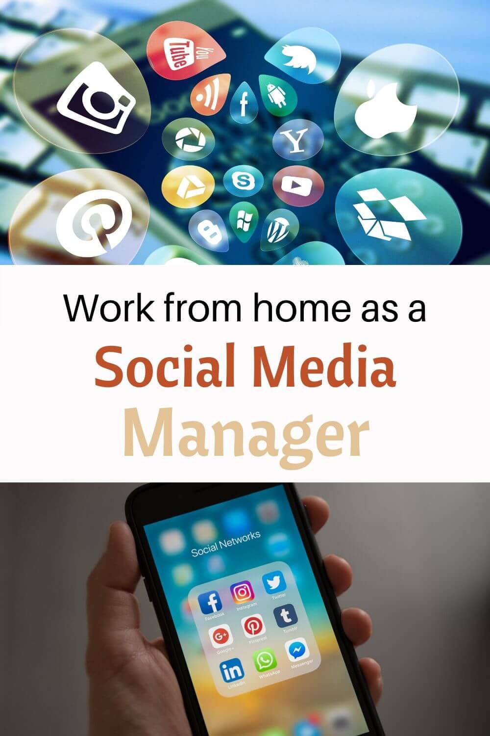 Work from home as a social media manager