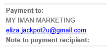 snagged screen print of the vendor's email address from my PayPal invoice