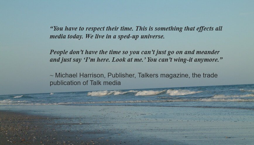 a Michael Harrison quote