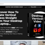 screen print of Desktop Vertical Video landing page